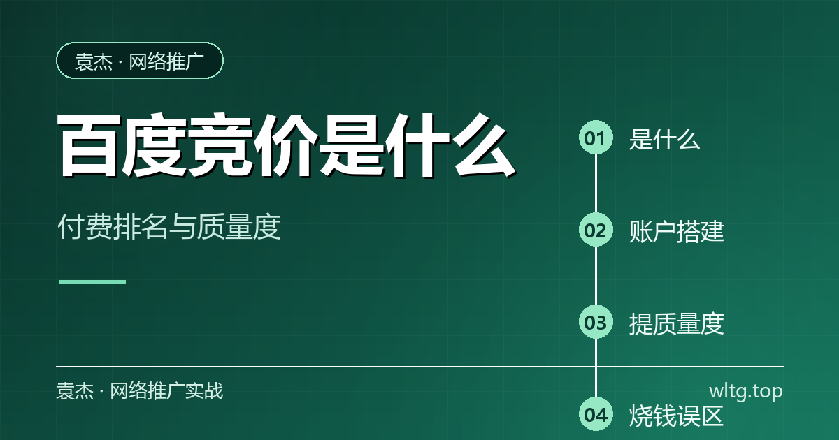 百度竞价账户结构