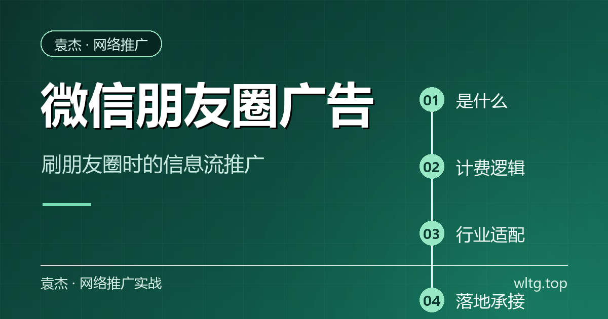 微信朋友圈广告